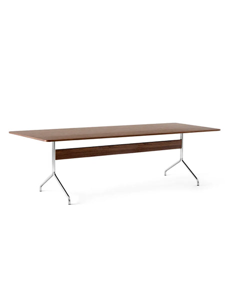 Pavilion Tisch AV24 von &Tradition - Lackierte Walnuss - Chromgestell - Jacobsen Plus