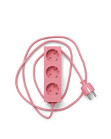 Pedestal - Power bar, Steckdosenleiste mit 3 Steckdosen, 5 m. Kabel - Bubble gum - Jacobsen Plus