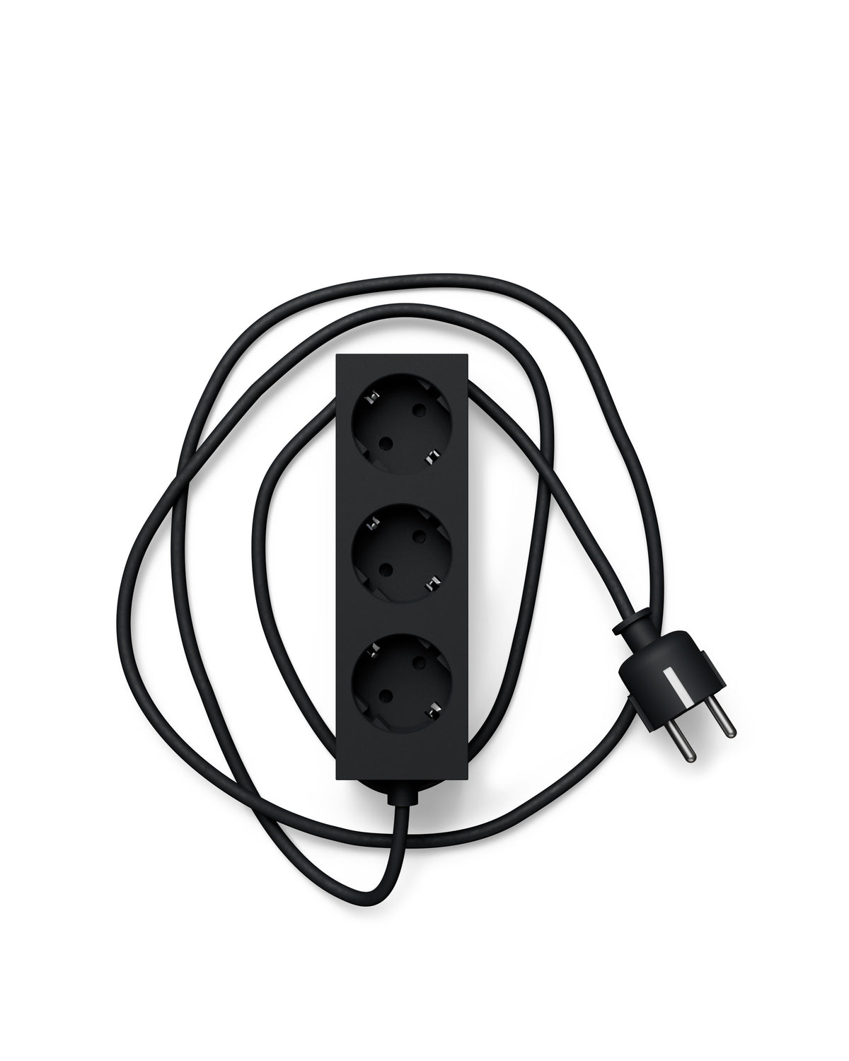 Pedestal - Power bar, Steckdosenleiste mit 3 Steckdosen, 5 m. Kabel - Charcoal - Jacobsen Plus