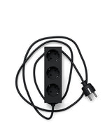 Pedestal - Power bar, Steckdosenleiste mit 3 Steckdosen, 5 m. Kabel - Charcoal - Jacobsen Plus
