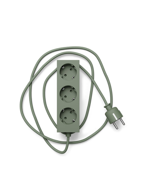 Pedestal - Power bar, Steckdosenleiste mit 3 Steckdosen und 2 m Kabel - Charcoal - Jacobsen Plus