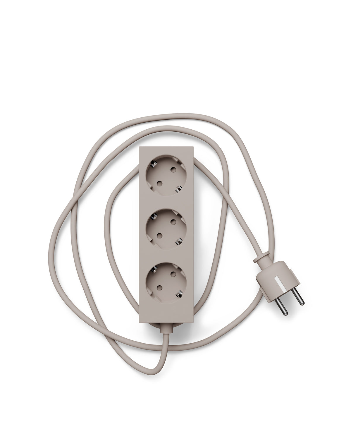 Pedestal - Power bar, Steckdosenleiste mit 3 Steckdosen, 5 m. Kabel - Oat - Jacobsen Plus
