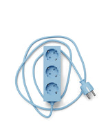 Pedestal - Power bar, Steckdosenleiste mit 3 Steckdosen, 5 m. Kabel - Powder blue - Jacobsen Plus