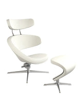 Peel™ Sessel, rechts von Variér - Cream white HAL100 / Inklusive Hocker - Jacobsen Plus