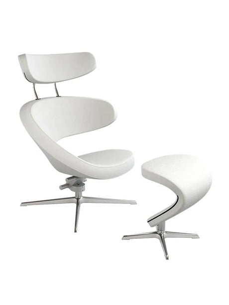 Peel™ Sessel, rechts von Variér - Lichtbeige HAL103 / Inklusive Hocker - Jacobsen Plus