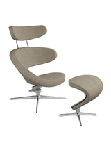 Peel™ Sessel, rechts von Variér - Mixed Braun HAL270 / Inklusive Hocker - Jacobsen Plus