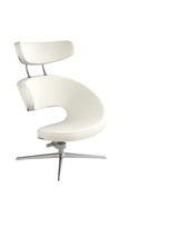 Peel™ Lænestol, venstre fra Variér - Cream white HAL100 / Eksklusiv skammel - Jacobsen Plus