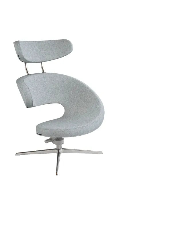 Peel™ Lænestol, venstre fra Variér - Medium grey HAL130 / Eksklusiv skammel - Jacobsen Plus