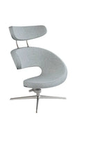 Peel™ Lænestol, venstre fra Variér - Medium grey HAL130 / Eksklusiv skammel - Jacobsen Plus