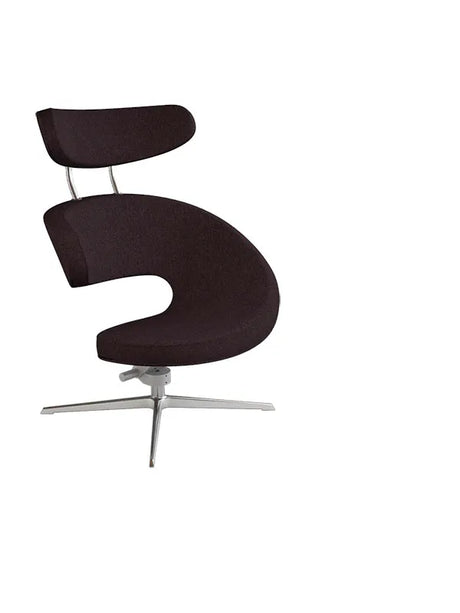 Peel™ Sessel, links von Variér - Dunkleres Braun HAL376 / Exklusiver Hocker - Jacobsen Plus