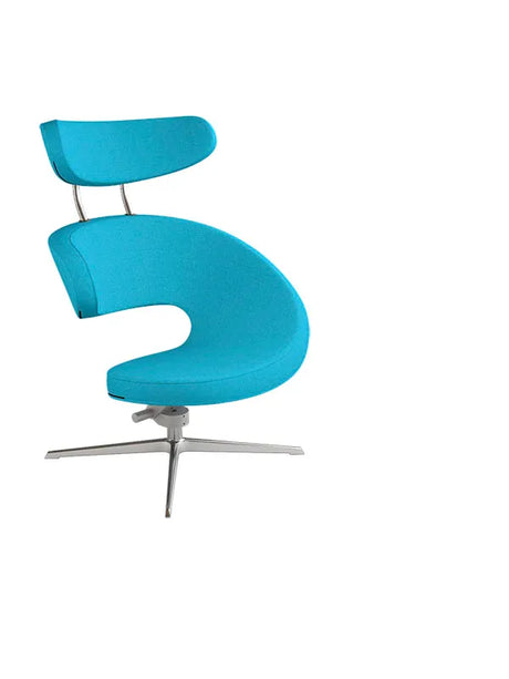 Peel™ Sessel, links von Variér - Intence Turchoise HAL850 / Exklusiver Hocker - Jacobsen Plus