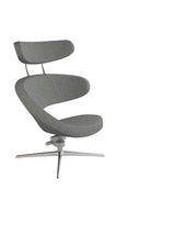 Peel™ Sessel, rechts von Variér - Schwarz Weiß HAL126 / Exklusiver Hocker - Jacobsen Plus