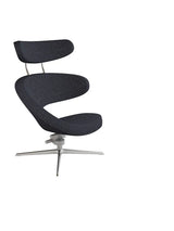 Peel™ Sessel, rechts von Variér - Gemischtes Schwarz HAL180 / Exklusiver Hocker - Jacobsen Plus