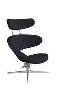 Peel™ Sessel, rechts von Variér - Schwarz HAL190 / Exklusiver Hocker - Jacobsen Plus