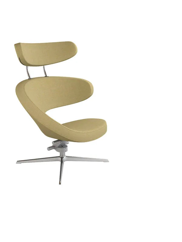 Peel™ Sessel, rechts von Variér - Yellow white HAL407 / Exklusiver Hocker - Jacobsen Plus