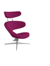 Peel™ Sessel, rechts von Variér - Dark Fuchsia HAL573 / Exklusiver Hocker - Jacobsen Plus