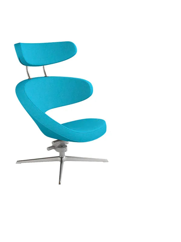Peel™ Sessel, rechts von Variér - Intence Turchoise HAL850 / Exklusiver Hocker - Jacobsen Plus