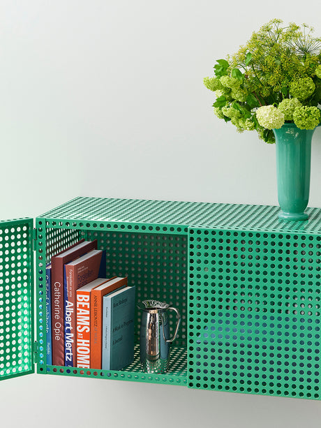 Perforated Cabinet Wall von HAY - Soft jade - Jacobsen Plus