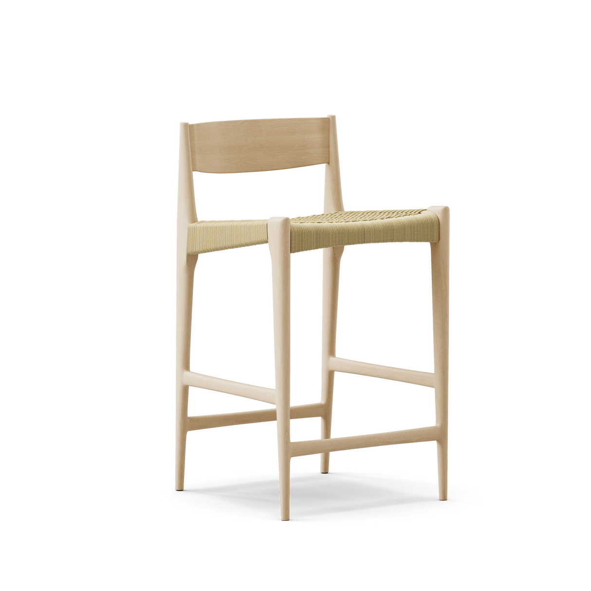 Pia Counter Stool fra DK3 - Sæbebehandlet eg - Jacobsen Plus