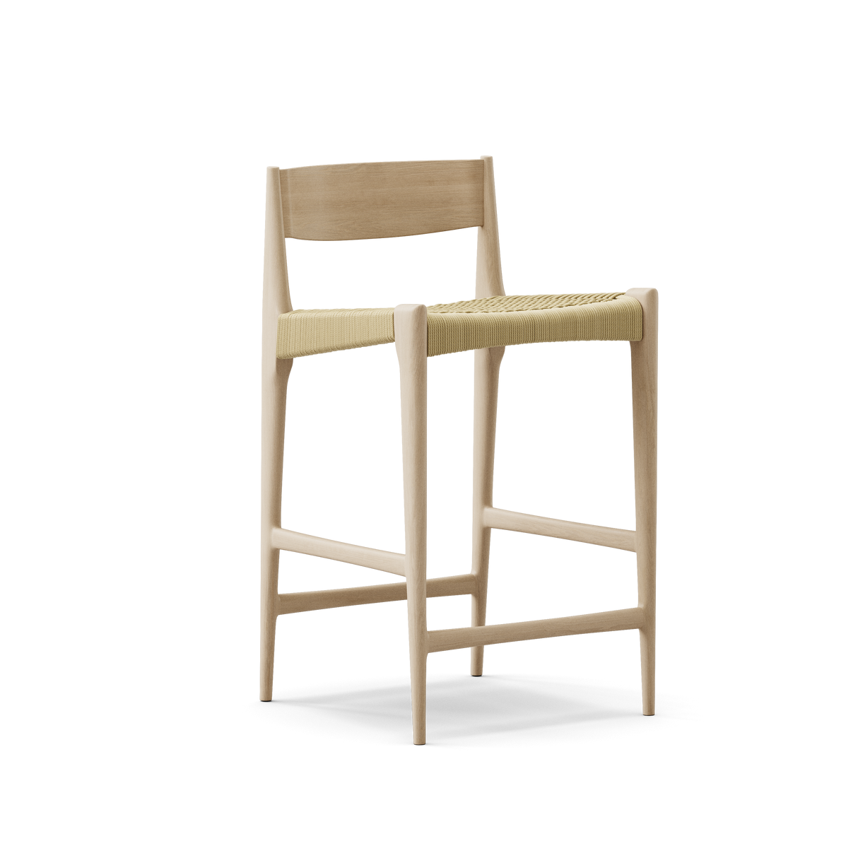 Pia Counter Stool fra DK3 - Hvidolieret eg - Jacobsen Plus