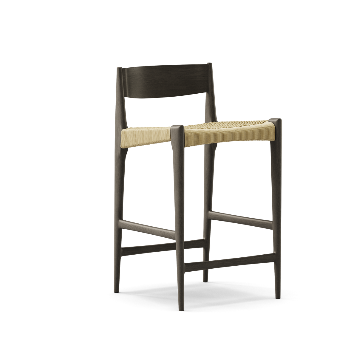 Pia Counter Stool fra DK3 - Sortlakeret eg - Jacobsen Plus