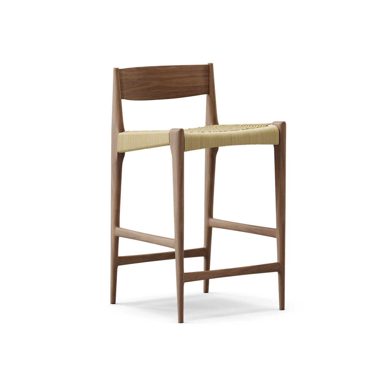 Pia Counter Stool fra DK3 - Oliebehandlet valnød - Jacobsen Plus