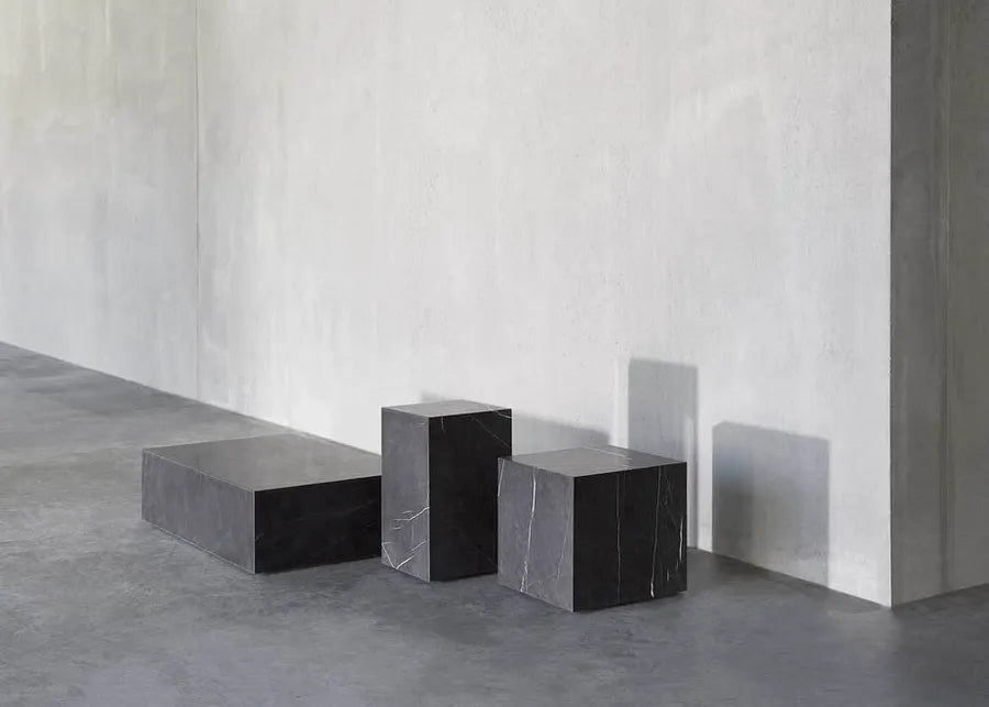 Plinth Low Black Nero Marquina Marmor von Audo Copenhagen - 2 - Jacobsen Plus