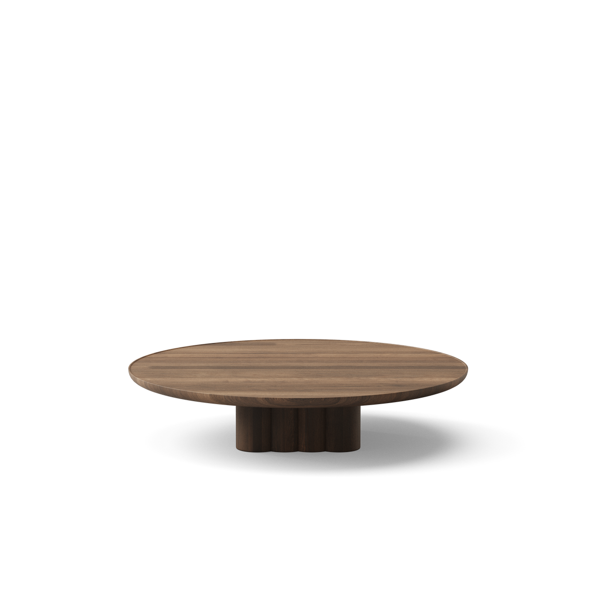 Plush sofabord fra DK3 - Ø110 x H23 cm - olieret røget eg - Jacobsen Plus