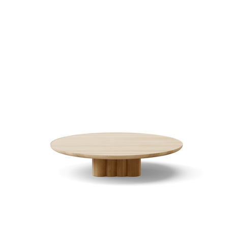 Plush Couchtisch von DK3 - Ø110 x H23 cm - seifenbehandelte Eiche - Jacobsen Plus