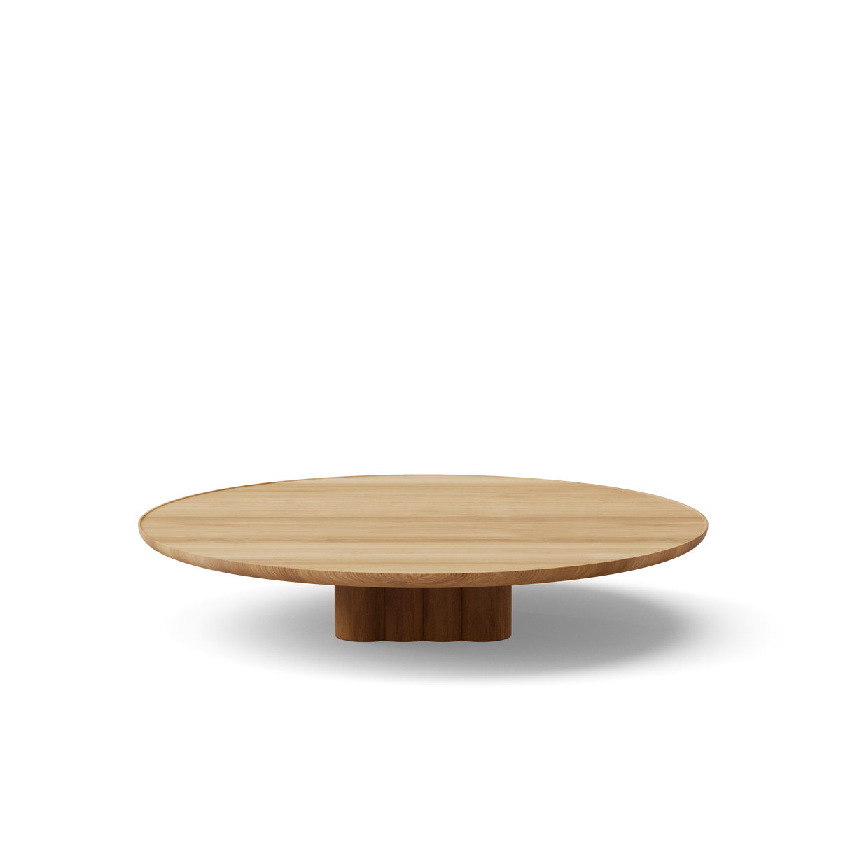 Plush sofabord fra DK3 - Ø130 x H23 cm - olieret eg - Jacobsen Plus