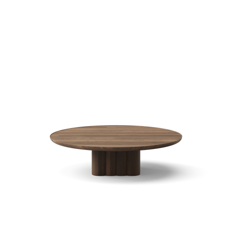 Plush Couchtisch von DK3 - Ø110 x H29 cm - geölte geräucherte Eiche - Jacobsen Plus