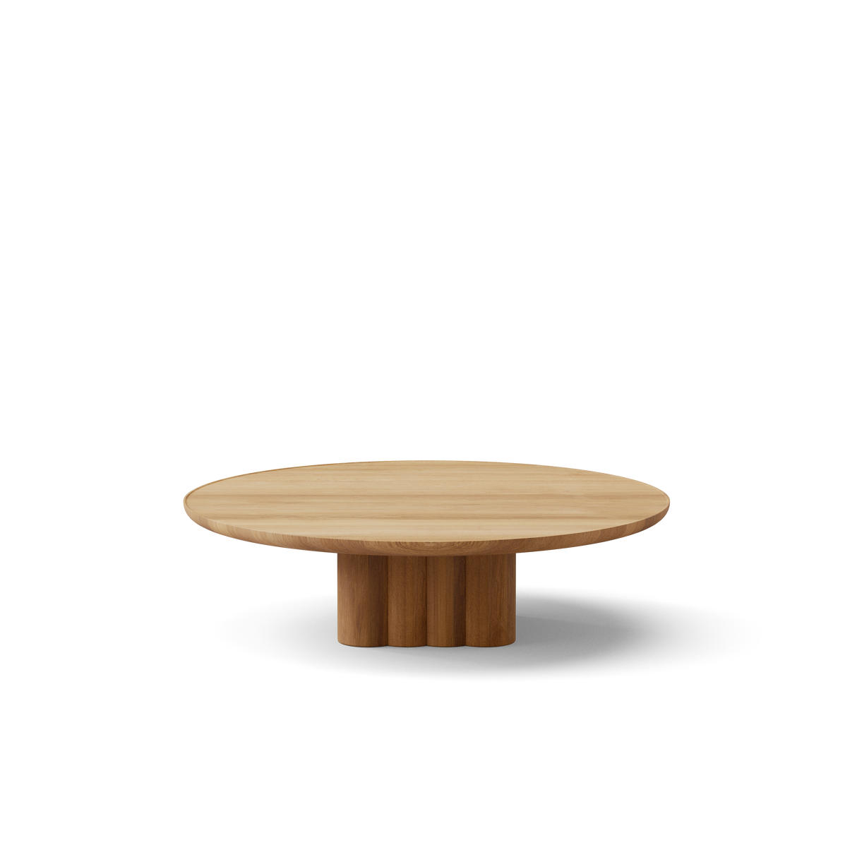 Plush sofabord fra DK3 - Ø110 x H29 cm - olieret eg - Jacobsen Plus
