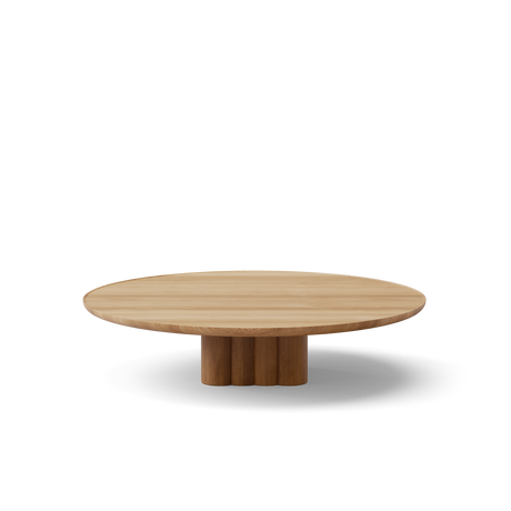 Plush Couchtisch von DK3 - Ø130 x H29 cm - lackierte Eiche - Jacobsen Plus
