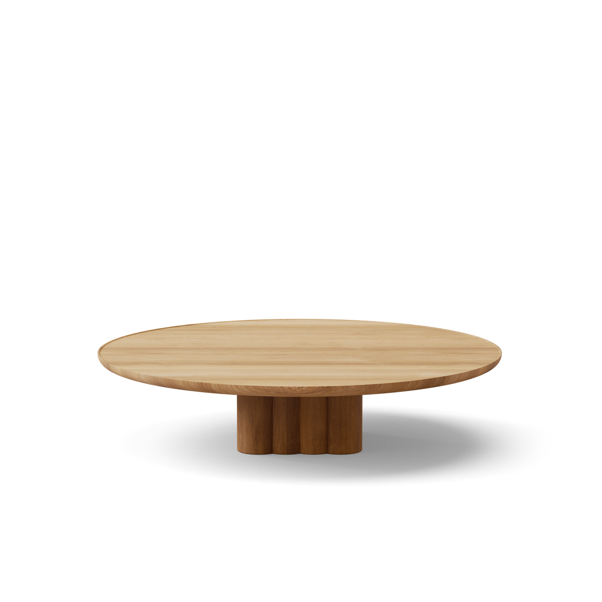 Plush sofabord fra DK3 - Ø130 x H29 cm - olieret eg - Jacobsen Plus