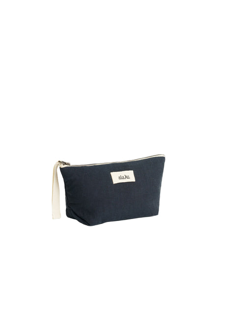 Pouch Linen Mini von Aiayu - Navy - Jacobsen Plus