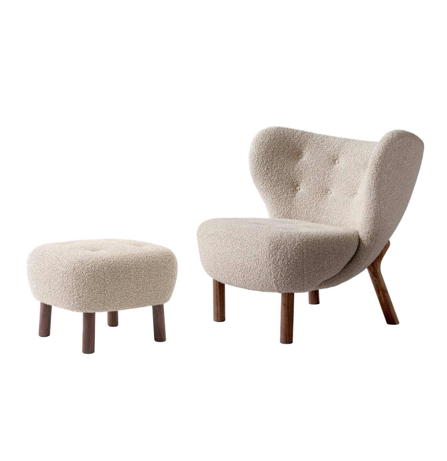 Little Petra Sessel inkl. Hocker, karakorum 003 fra &Tradition