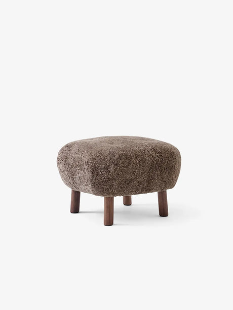 Little Petra Pouf von &Tradition - Sheepskin Sahara / Walnuss - Jacobsen Plus