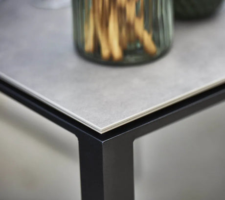 Pure Tisch, 200x100 cm von Cane-line - Lavagrau / Concrete Grau - Jacobsen Plus