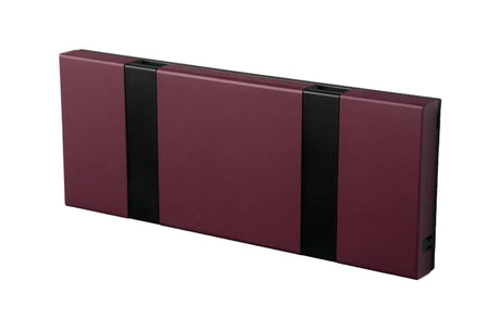 KNAX Garderobenleiste mit zwei Haken von LoCa - Lila / Schwarze Haken - Jacobsen Plus