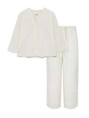 Pyjamas Poplin, pure ecru fra Aiayu