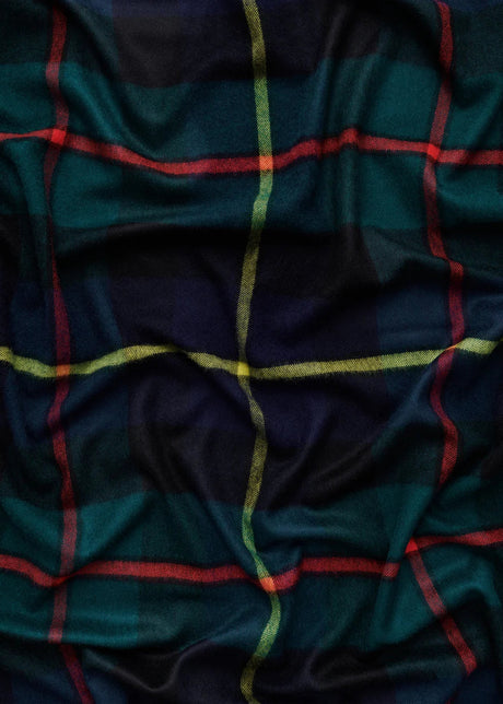 Queen blanket - Scottish green tartan fra Magniberg - 2 - Jacobsen Plus
