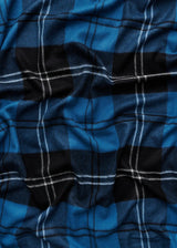 Queen blanket - Volvo blue tartan fra Magniberg - 2 - Jacobsen Plus