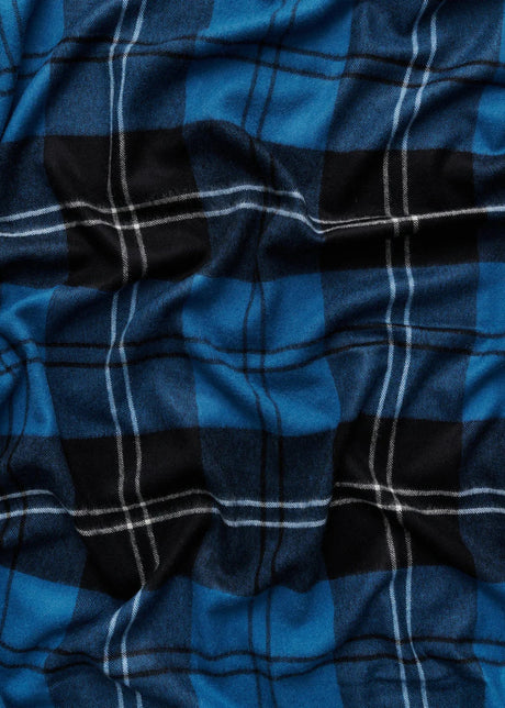 Queen blanket - Volvo blue tartan fra Magniberg - 2 - Jacobsen Plus