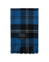 Queen blanket - Volvo blue tartan fra Magniberg