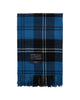 Queen blanket - Volvo blue tartan fra Magniberg