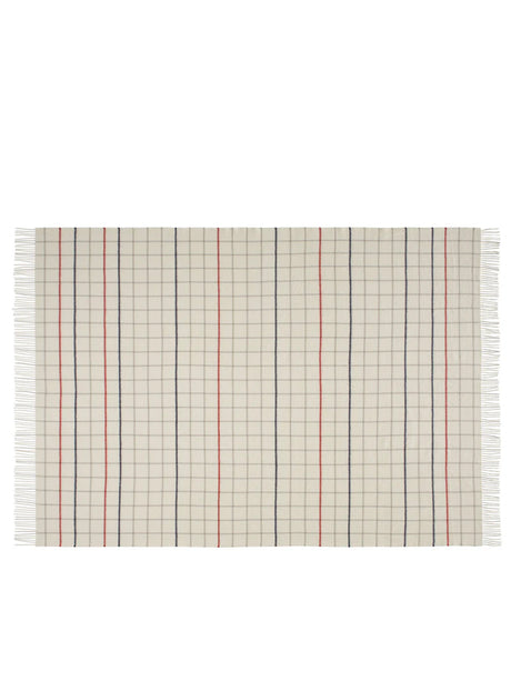 Quito Decke, white sailor red von Silkeborg Uldspinderi - 3 - Jacobsen Plus