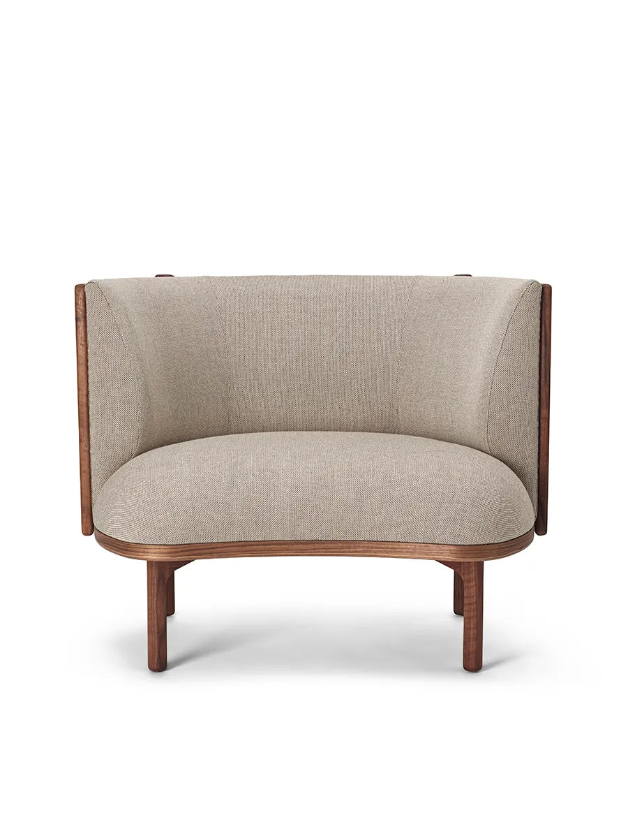 RF1904 Sideways Loungestol fra Carl Hansen & Søn - Olieret valnød - Re-wool 0218 - Jacobsen Plus