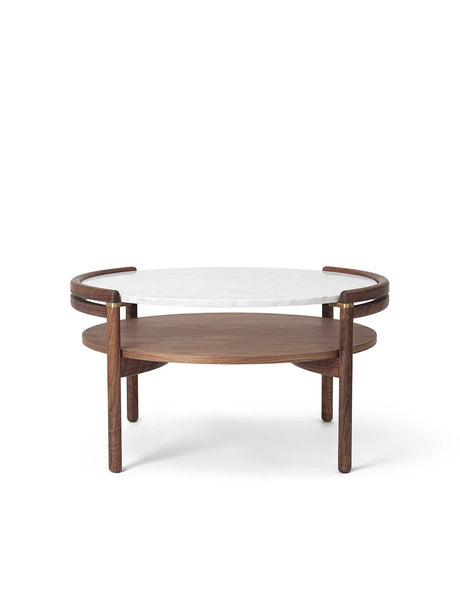 RF1905 Sideways Sofabord von Carl Hansen & Søn - Geölte Walnuss - Bianco Carrara Marmor - Jacobsen Plus