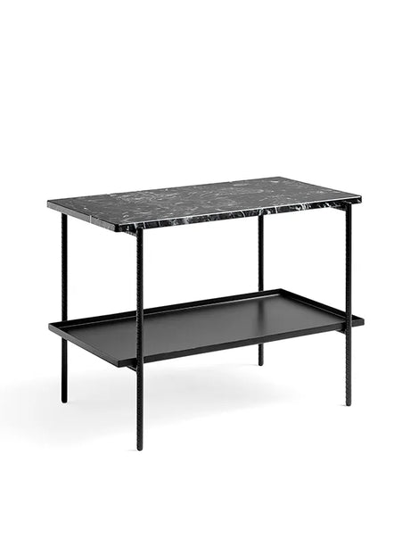 Rebar Side Table L75 von Hay - Soft Black / Black Marble - Jacobsen Plus