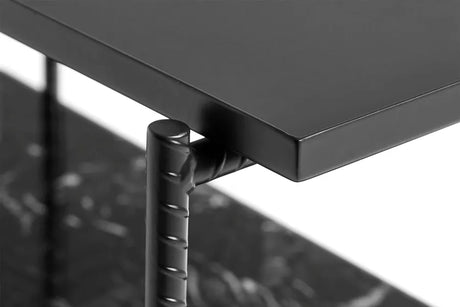 Rebar Side Table L75 von Hay - Soft Black / Black Marble - Jacobsen Plus
